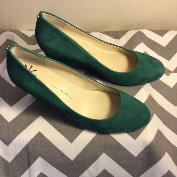 Isaac Mizrahi Shoes - Isaac mizrahi green heeled shoes size 8.5
